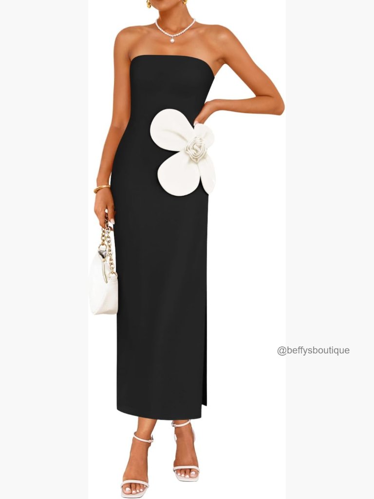 Strapless Formal Maxi Dress Bodycon Backless Club Party